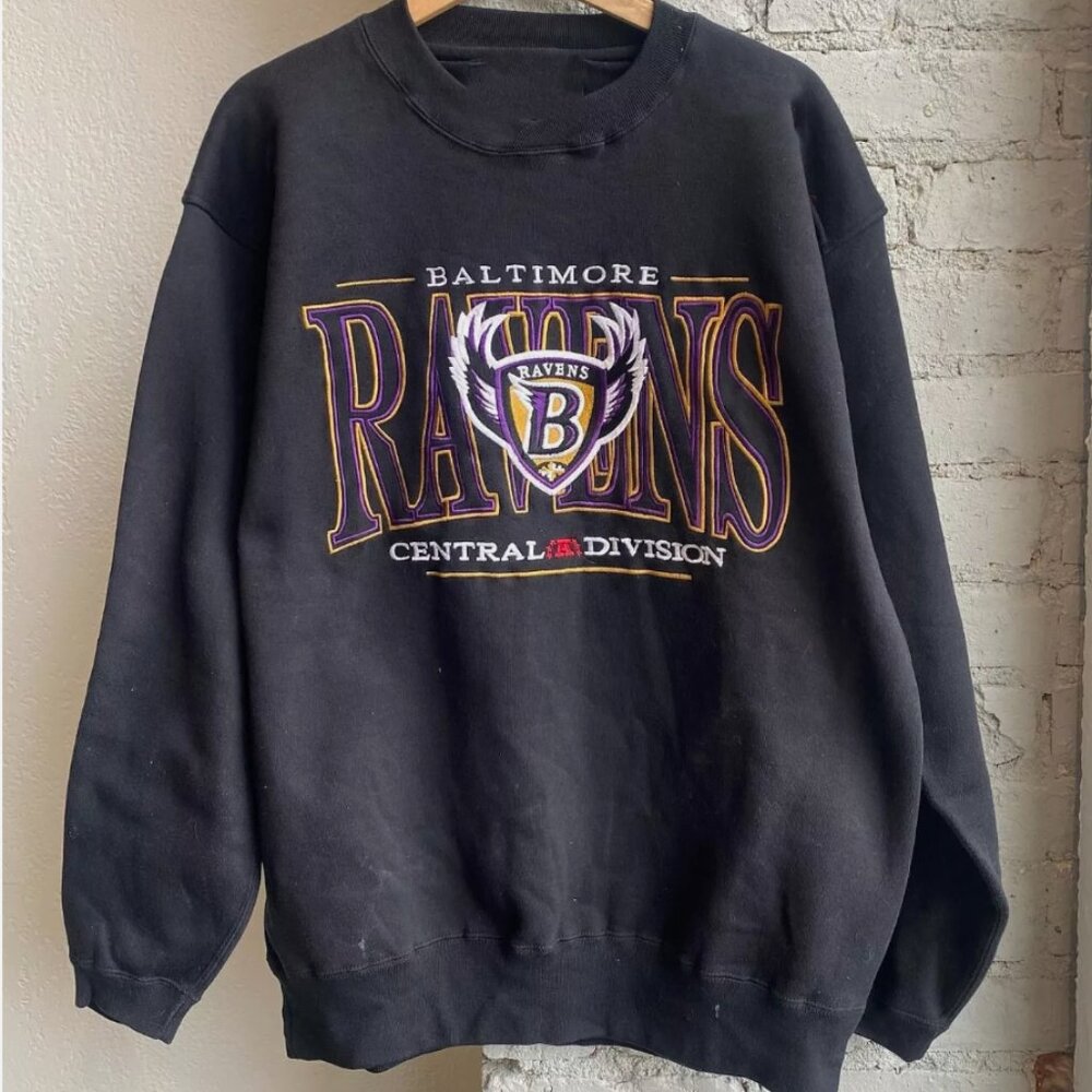 Baltimore Ravens Football Sweatshirt Baltimore Ravens Shirt Sweater Retro